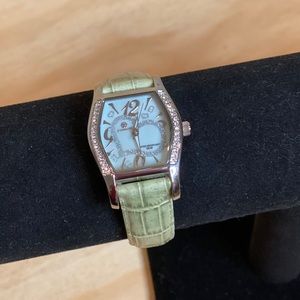 Pastorelli Green Leather Watch